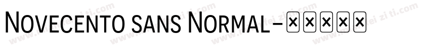 Novecento sans Normal字体转换
